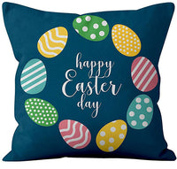 Easter Linen Throw Pillowcases