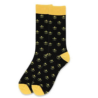 Fleur-de-lis Novelty Socks (Mens)