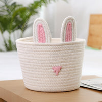 Adorables paniers de rangement en corde tissée