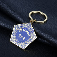 Pendentif porte-clés avec étiquette grenouille Magic College