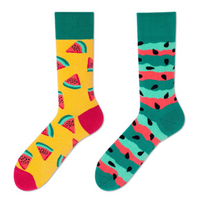Chaussettes fantaisie asymétriques