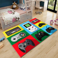 Game Controller Printed Design Floor Rugs
