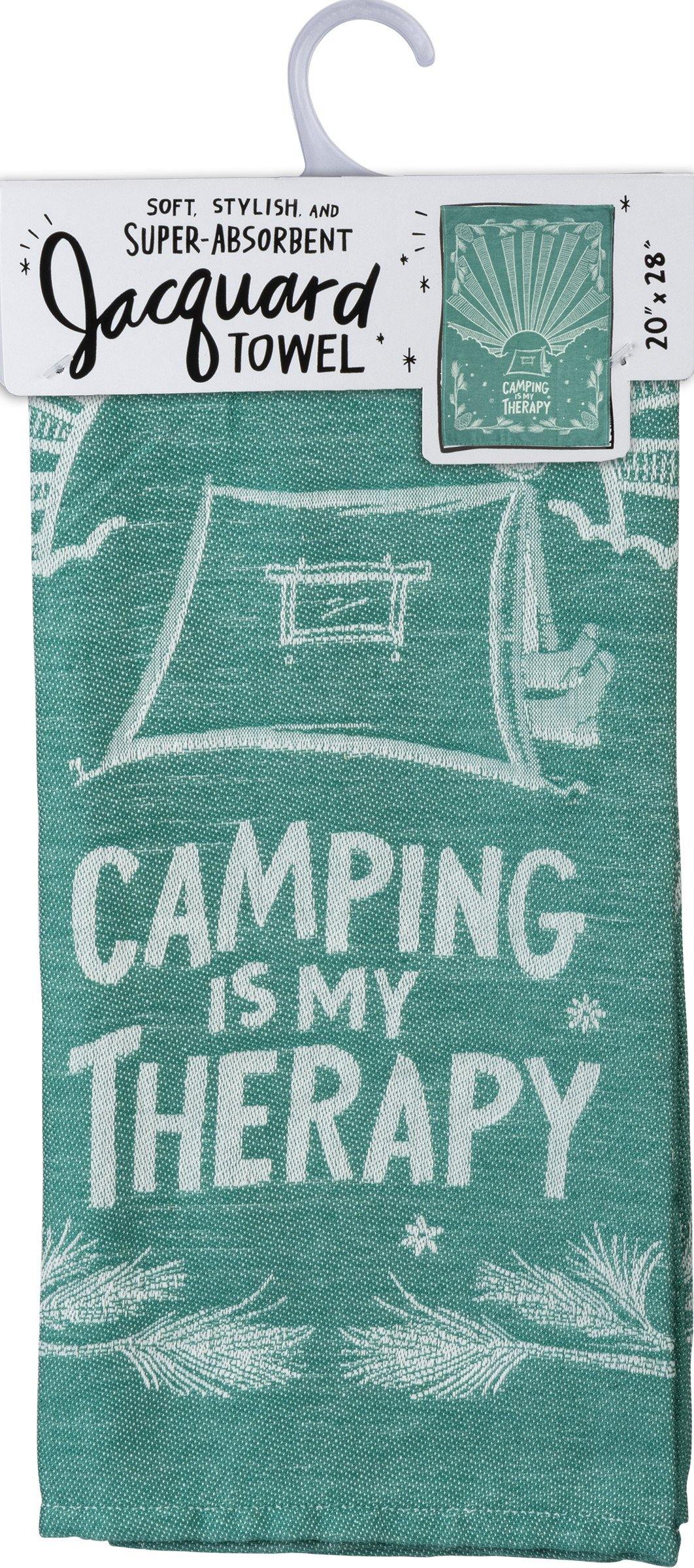 Dish Towel - Camping Is My Therapy - Jollot, LLC