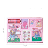 Coffret cadeau journal stationnaire pour filles
