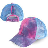 Tie-dye Ponytail Baseball Cap