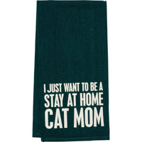 Stay At Home Cat Mom - Towel & Cutter Set
