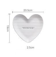 Heart Shape Ceramic Plates