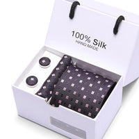 Coffret cadeau pour hommes, costume 5 pièces, cravate de mariage formelle d'affaires