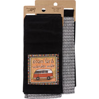 Roam Far & Wander Wide - Ensemble de torchons de cuisine