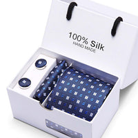 Coffret cadeau pour hommes, costume 5 pièces, cravate de mariage formelle d'affaires
