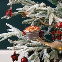Crab Bucket - Glass Ornament