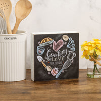 Cooking Is Love Made Visible - Chalk Sign