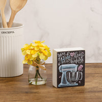 You Bake My Heart Happy - Chalk Sign