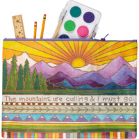Mountains Are Calling I Must Go - Zipper Folder