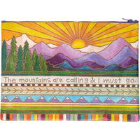 Mountains Are Calling I Must Go - Zipper Folder