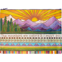Mountains Are Calling I Must Go - Zipper Folder