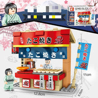 Japanese City View Building Blocks Sets