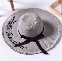 Hello Sunshine Embroidered Sun Hats