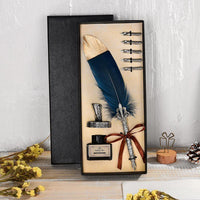 Vintage Feather Calligraphy Pen Gift Set