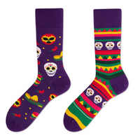 Chaussettes fantaisie asymétriques