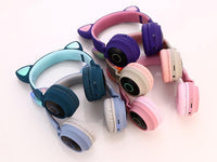Auriculares Bluetooth con oreja de gato