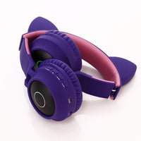 Auriculares Bluetooth con oreja de gato
