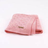 Baby Blanket Knitted Leaves Hollow Blanket Baby
