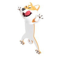 Marque-page 3D animal de dessin animé écrasé