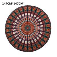 Couverture de plage ronde imprimée ou tapis de yoga