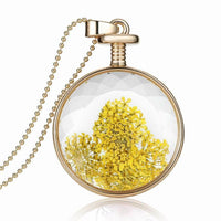 Dried Flower Crystal Lockets