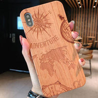 Wooden Etched iPhone Cases