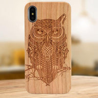 Wooden Etched iPhone Cases