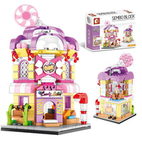 Retail Shops Building Blocks Sets