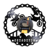 Reloj de pared de carreras de motocross