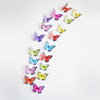 Autocollants muraux papillon en cristal 3D