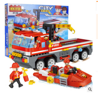 Ensembles de blocs de construction de la ville de secours en cas d'incendie