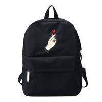 Embroidered Rose Love Backpacks