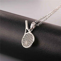 Tennis Racket Pendant Necklace