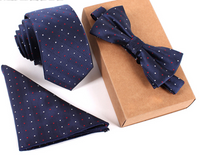 Conjuntos de regalo de corbata y pajarita delgadas