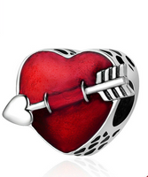 First Love Heart Bead Charm