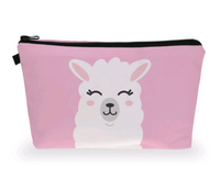 Llama Print Zipper Pouch