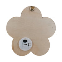 Éclairage de fleurs en bois, lumière LED créative de printemps, lapin, papillon