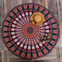 Couverture de plage ronde imprimée ou tapis de yoga