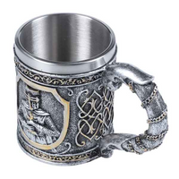 Cáliz o Taza Medieval de Acero Inoxidable y Resina