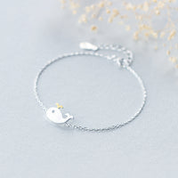 Pulsera de ballena de plata S925
