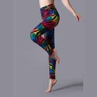 Legging taille haute imprimé brossé