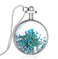 Dried Flower Crystal Lockets
