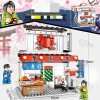 Japanese City View Building Blocks Sets