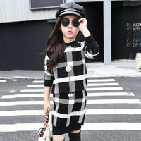 Plaid Sweater & Skirt Outfit (Child)