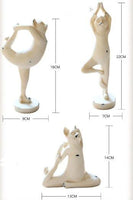 Statues de chat de yoga